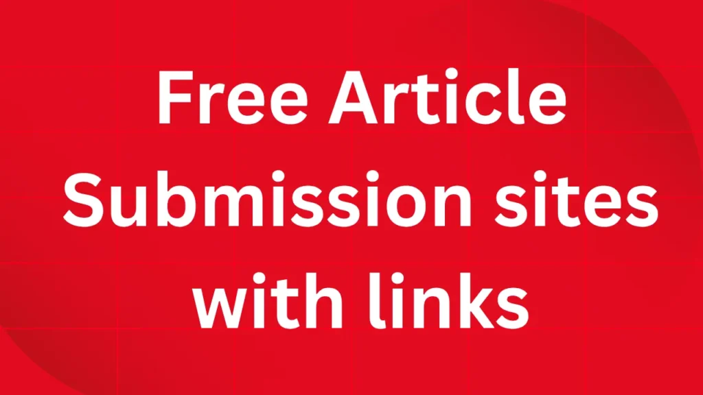 article submission sites with links