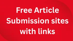 article submission sites with links