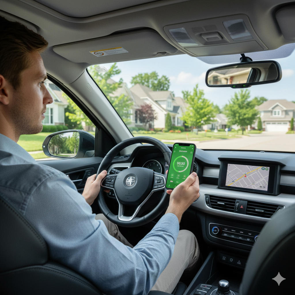 Using a telematics app to lower auto insurance premiums in the USA